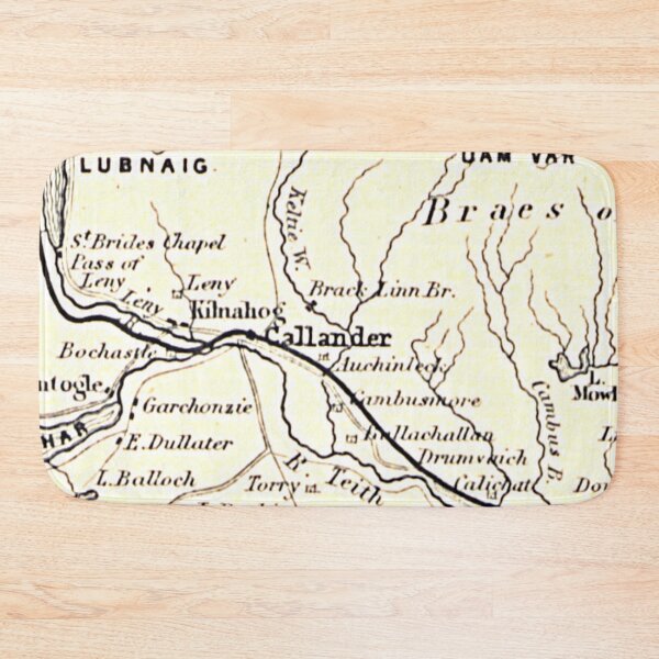 Item preview, CALLANDER & surrounding area map 1898 designed and sold by yourscotland.