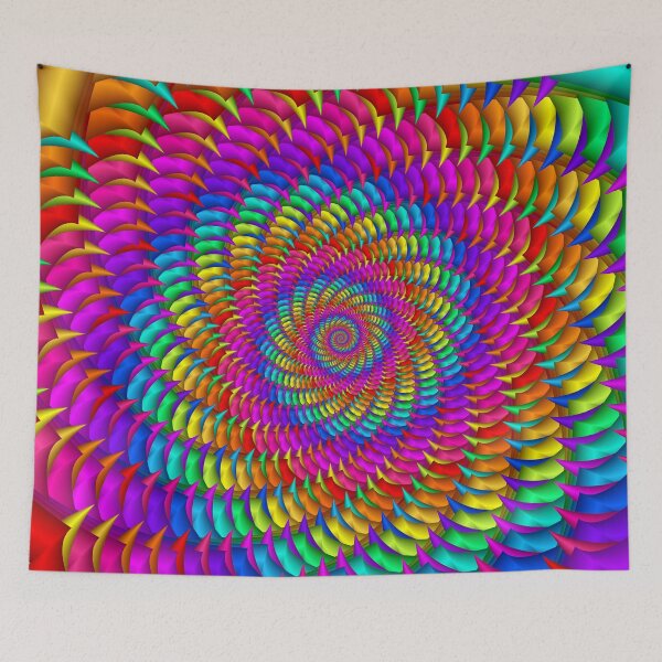 Item preview, Psychedelic Rainbow Spiral designed and sold by Kitty Bitty.