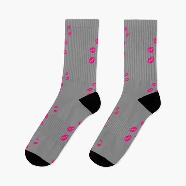 Item preview, Pink kisses gray designed and sold by oxoxoxo.