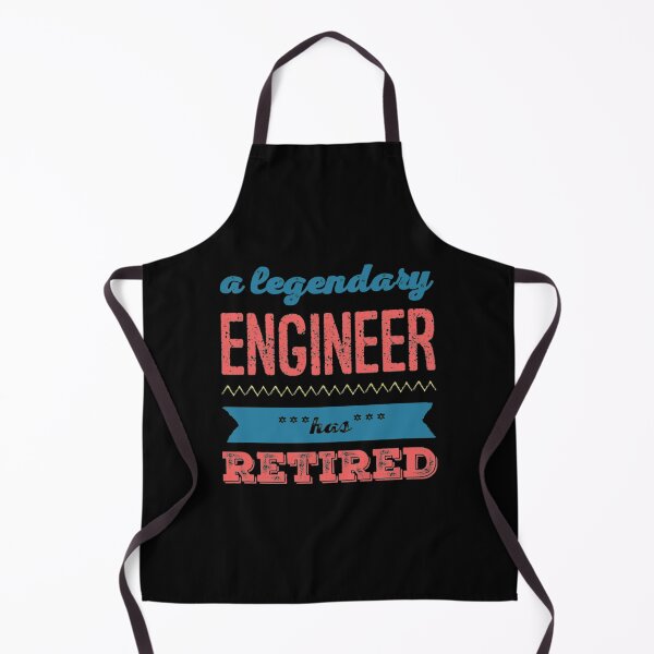 Item preview, A Legendary Engineer Has Retired Pink Peach Blue Font designed and sold by HppyStrngHelthy.
