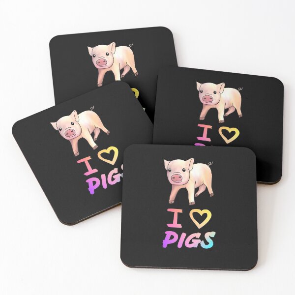 Item preview, I Love Pigs, Cute Funny Pig  designed and sold by Mochi-Merch.