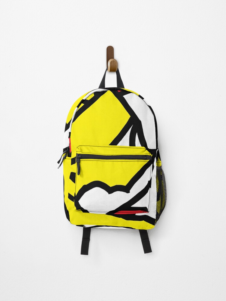 Thumbnail 1 of 3, Backpack, Red Flags designed and sold by CrumpledArtBlog.
