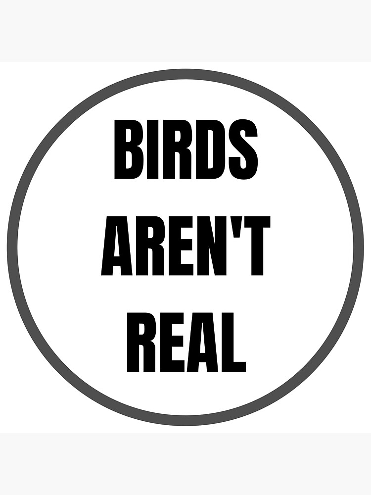 "Birds are not real" Sticker for Sale by AhmedXhah | Redbubble