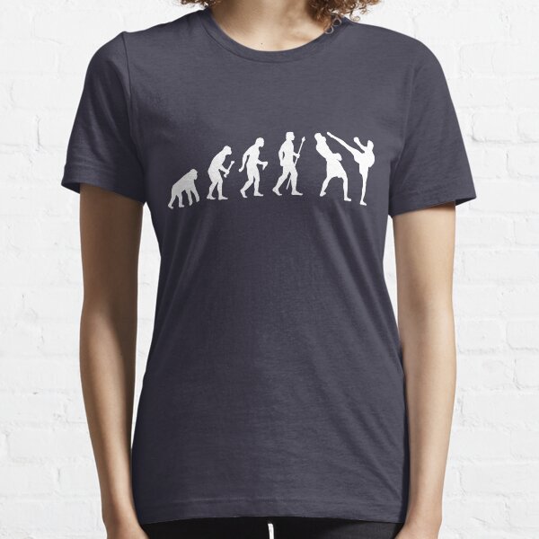 Evolution Of Man And Kickboxing Essential T-Shirt