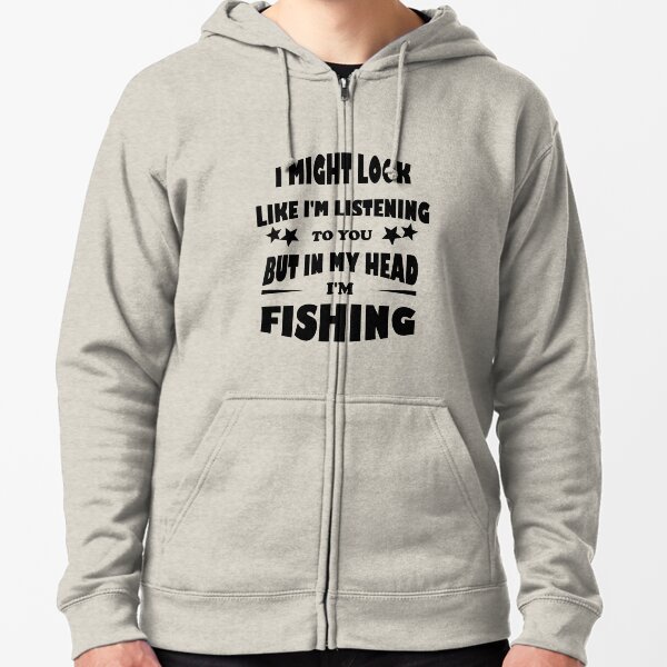 Fishing it’s the Reel Thing Pun Parody Funny Humor Joke Gag Hoodie Pullover 