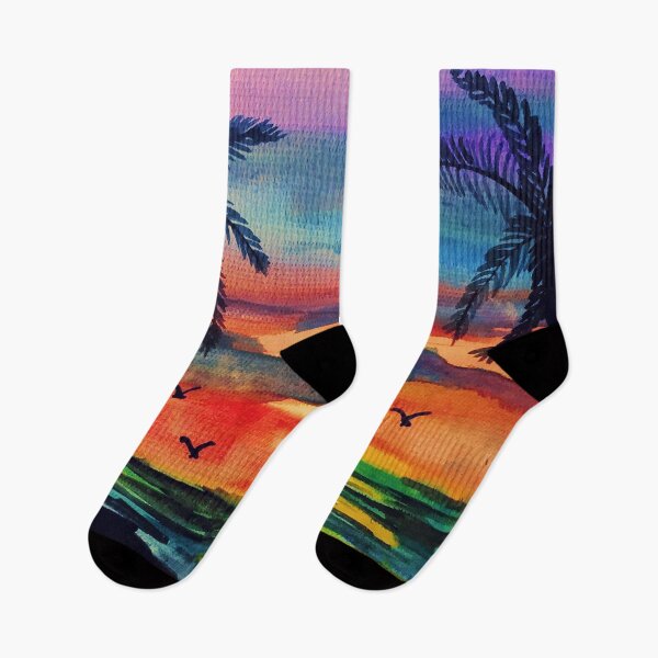 Item preview, Sunset Art - Watercolor designed and sold by YogiHappy.
