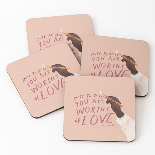 Item preview, Note to self: You are worthy of love - Black African American Woman Art - Morgan Harper Nichols designed and sold by morgansgoods.