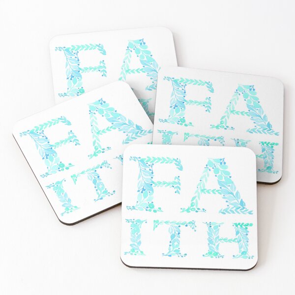 Item preview, Faith in teal designed and sold by Rachel Dash-Williams Creative.