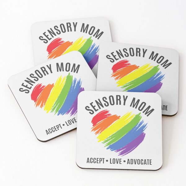 Item preview, Sensory Mom SPD Awareness Rainbow Heart designed and sold by ModkMerch.