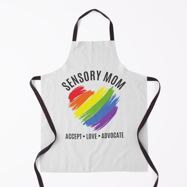 Item preview, Sensory Mom SPD Awareness Rainbow Heart designed and sold by ModkMerch.