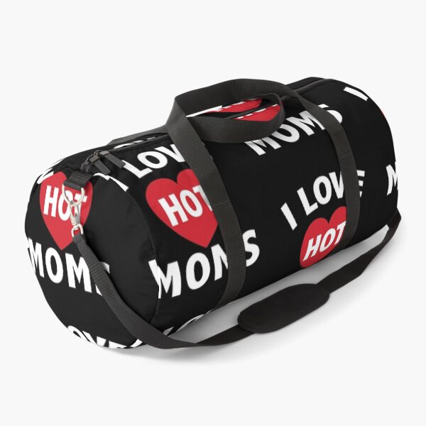 Item preview, I Love Hot Moms Gifts Funny Red Heart Love Moms designed and sold by ZimbomDesigner.