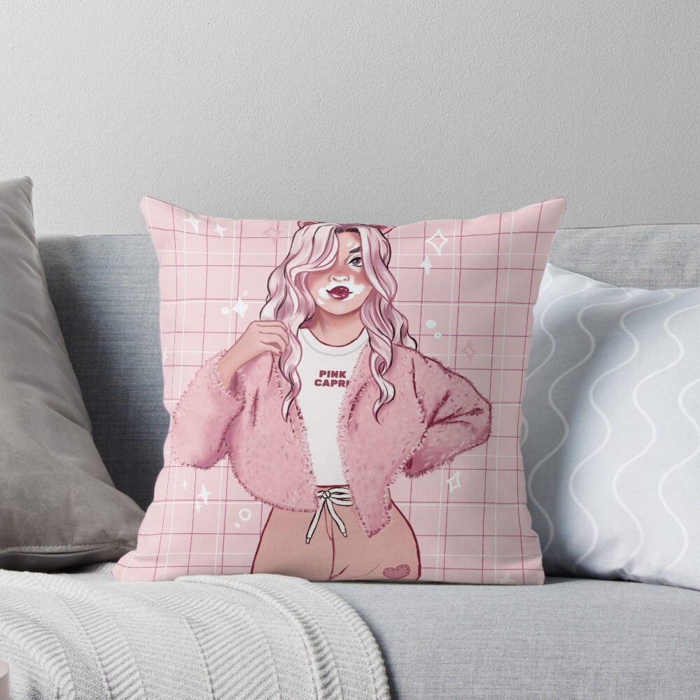 Item preview, Throw Pillow designed and sold by Pinkcapri.