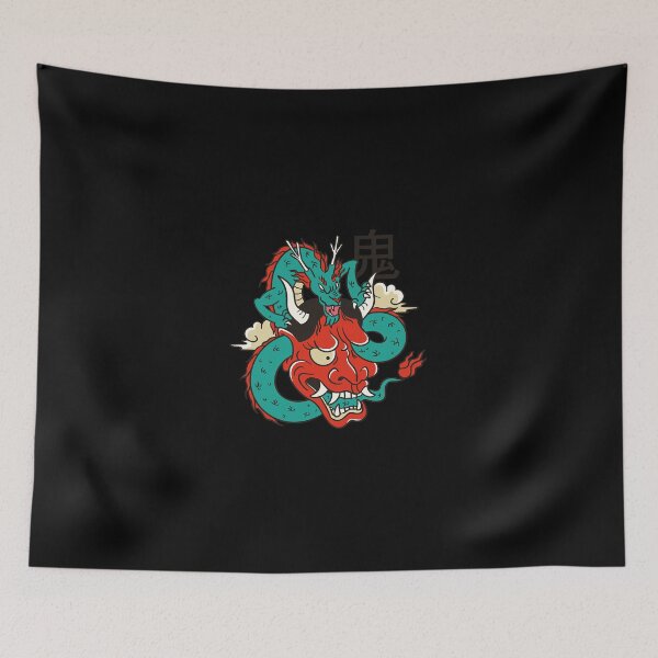 Item preview, Japanese Anime Oni Mask Dragon  designed and sold by zikNicholls.