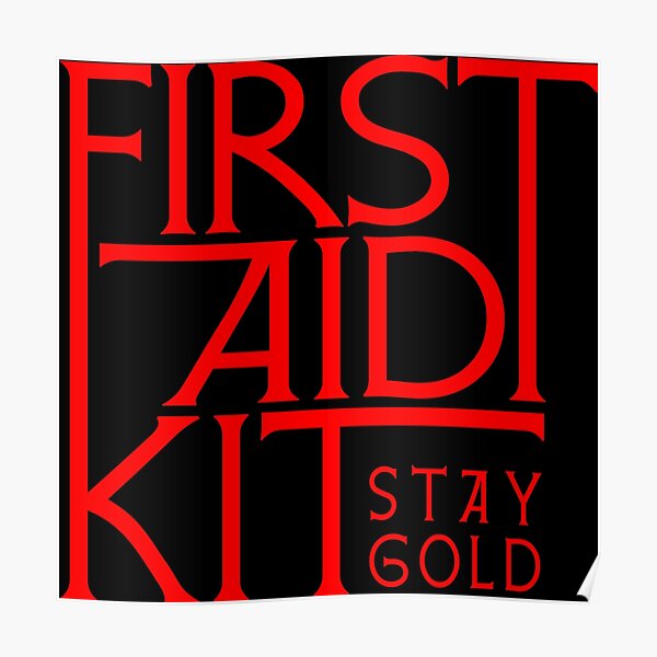 "first aid kit band logo" Poster for Sale by mmcavey3r Redbubble