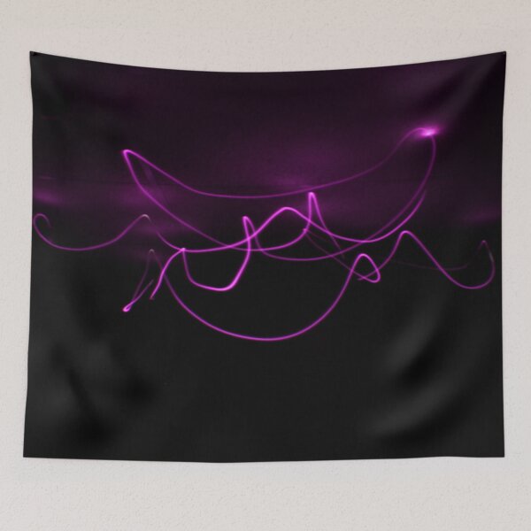 Item preview, Bright Pink Long Exposure Light Painting designed and sold by ADreamWorld.