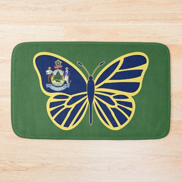 Item preview, State of Maine Flag Butterfly 2 designed and sold by Gsallicat.