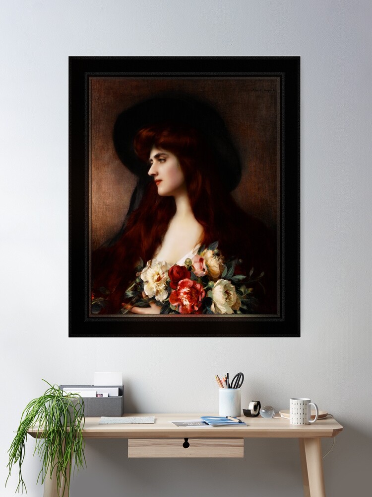 Reverie (Daydream) by Albert Lynch - Vision Of Beauty 2 Reverie (Daydream) by Albert Lynch Classical Art Xzendor7 Old Masters Reproductions Wall Decor Poster