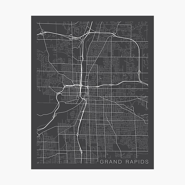 Grand Rapids Street Map Grand Rapids Street Map Gifts & Merchandise | Redbubble