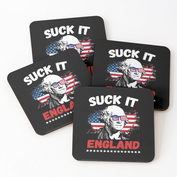 Item preview, Funny Suck It England 4th of July George Washington 1776 Men   designed and sold by BlaggDavy1.