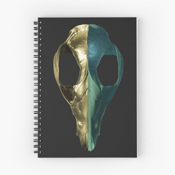 Item preview, Gold and Jade Opossum Skull designed and sold by April Neander.