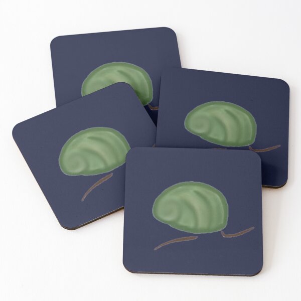 Item preview, Navy Blue and Green Mystery Snail Print designed and sold by LavsSnails.