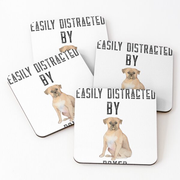 Item preview, Easily distracted by boxers,- dog mother, dog playing guitar, dogtor lover, boxing fan, dog lover owner designed and sold by mr&mrsmalik malik.