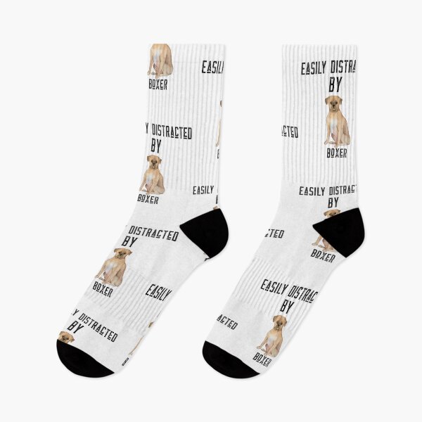 Item preview, Easily distracted by boxers,- dog mother, dog playing guitar, dogtor lover, boxing fan, dog lover owner designed and sold by mr&mrsmalik malik.