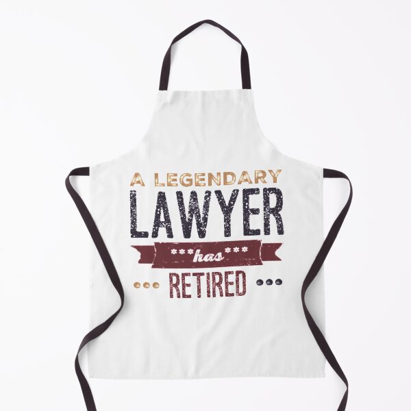 Item preview, A Legendary Lawyer Has Retired Brown Black Font designed and sold by HppyStrngHelthy.