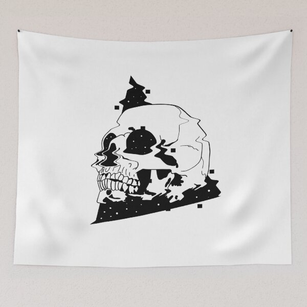 Item preview, Glitched Skull Tattoo designed and sold by Spacepaprika.