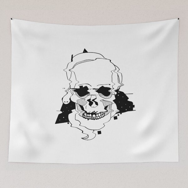 Item preview, Glitched Skull Tattoo designed and sold by Spacepaprika.