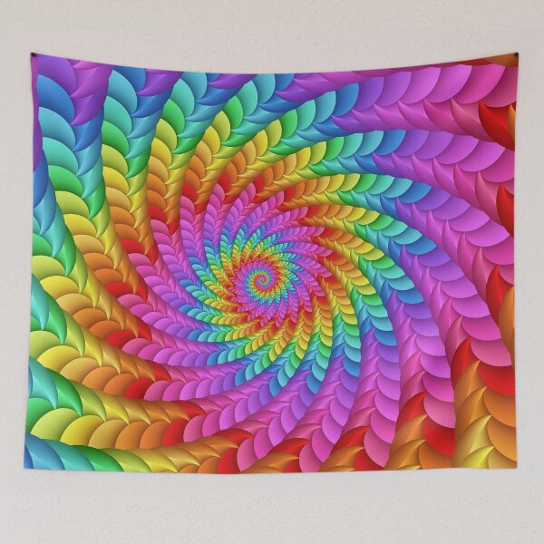 Item preview, Psychedelic Rainbow Spiral designed and sold by Kitty Bitty.