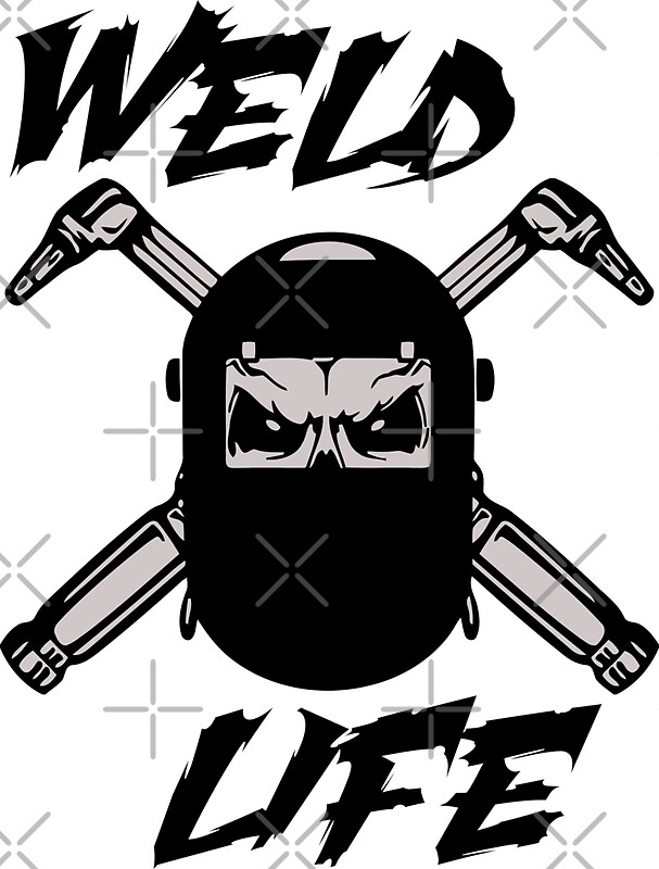 "Weld Life Skull" Stickers by silverorlead | Redbubble