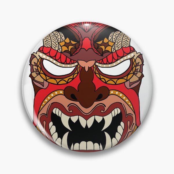 Item preview, demon mask in t-shirt designed and sold by Wonmark.