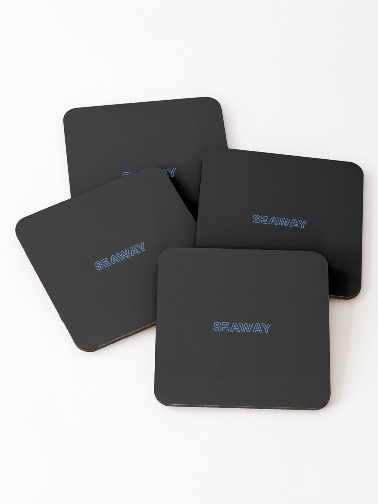 Thumbnail 1 of 5, Coasters (Set of 4), Seaway Blue designed and sold by RadicalAM.