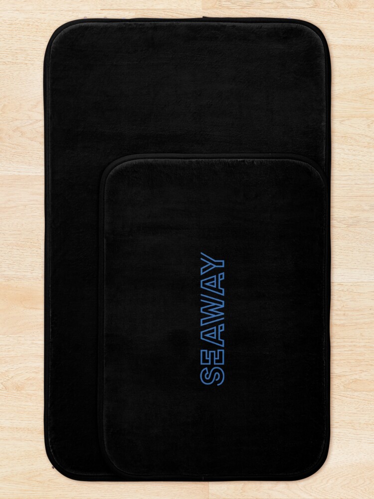 Thumbnail 5 of 6, Bath Mat, Seaway Blue designed and sold by RadicalAM.