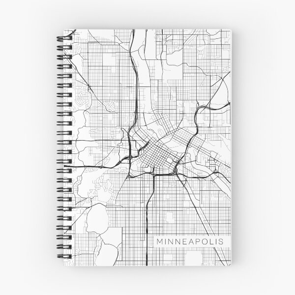 Item preview, Minneapolis Map, USA - Gray designed and sold by MainStreetMaps.