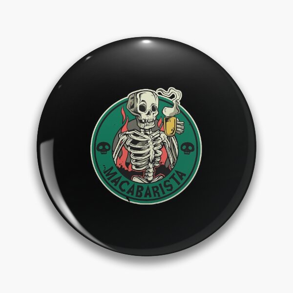 Item preview, Maca Barista Skull  designed and sold by zikNicholls.