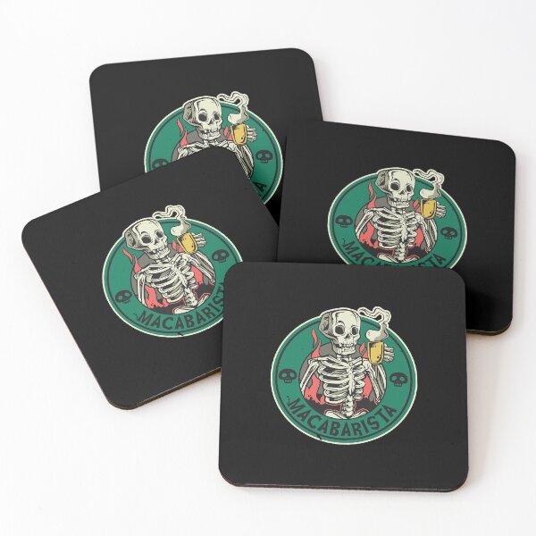 Item preview, Maca Barista Skull  designed and sold by zikNicholls.
