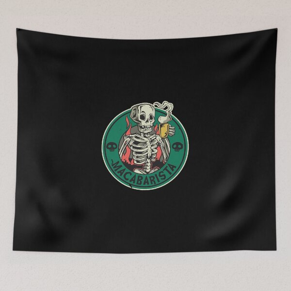 Item preview, Maca Barista Skull  designed and sold by zikNicholls.