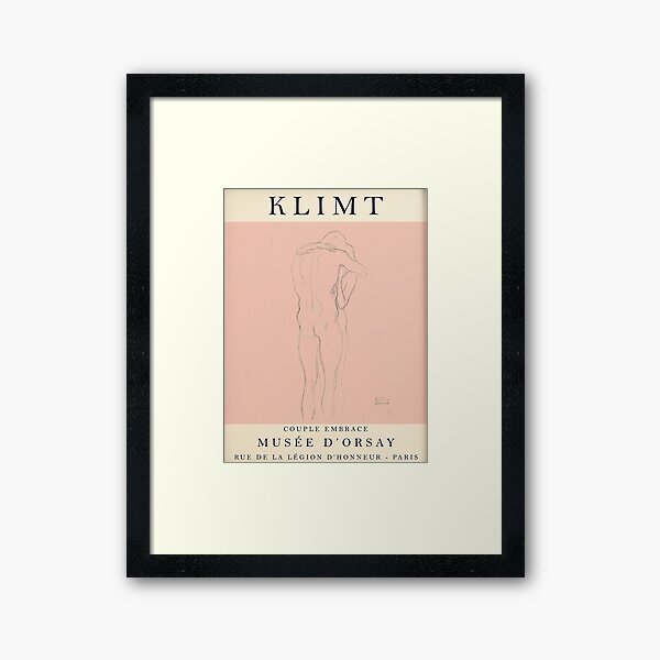 Gustav Klimt - Couple Embrace Framed Art Print