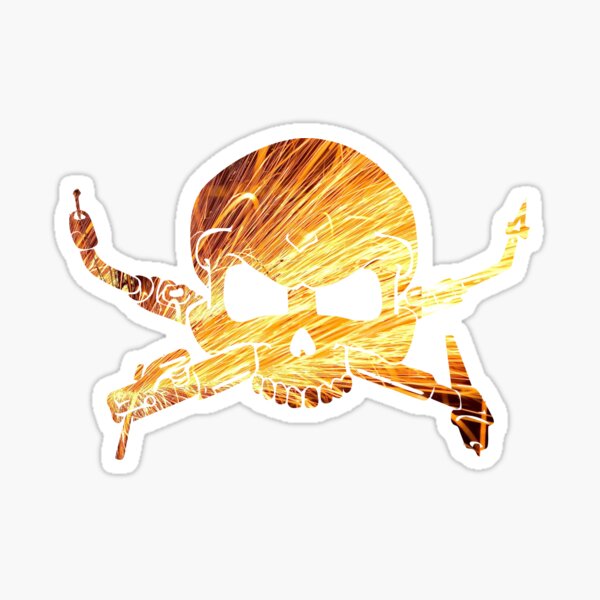 Item preview, Welding sparks skull designed and sold by silverorlead.