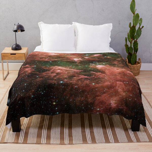Item preview, Rose Gold Milky way, magical universe starry Throw blanket, bed decor, trendy elegant designed and sold by August-E.