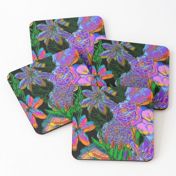 Item preview, Psychodelic flowers designed and sold by clarthur2210.