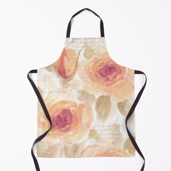 Item preview, Yellow Water Color Roses and Script ~ Vintage Style designed and sold by Violet Grant.