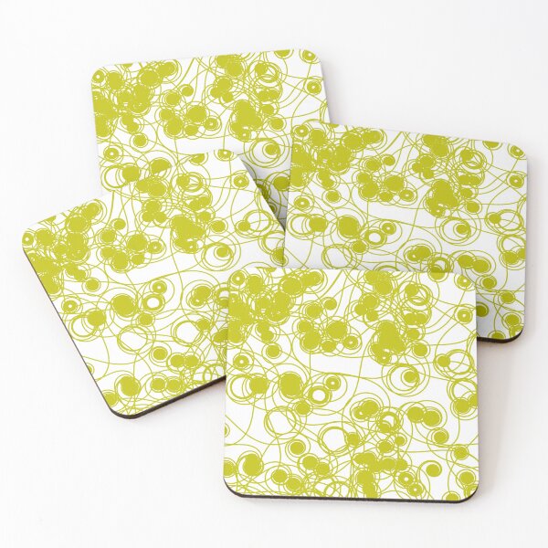 Item preview, Spiral chaotic design - olive and white designed and sold by rahilvalani.