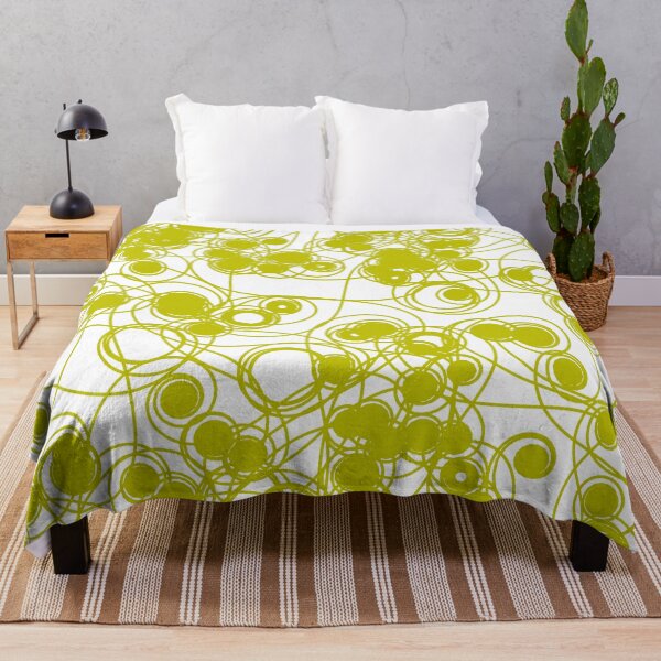 Item preview, Spiral chaotic design - olive and white designed and sold by rahilvalani.