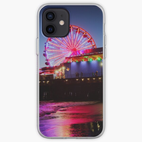 Santa Monica ferris wheel iPhone Soft Case