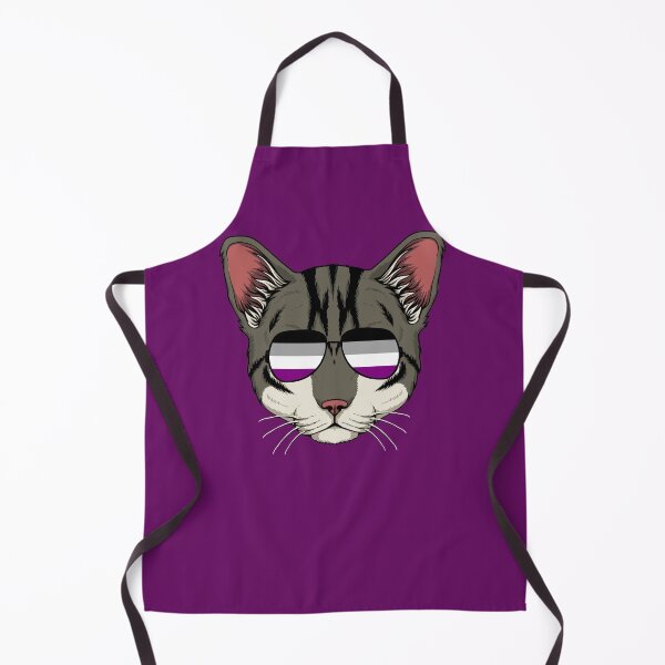 Item preview, Asexual Pride Cat LGBT Sunglasses Ace Flag designed and sold by MrEddie10.