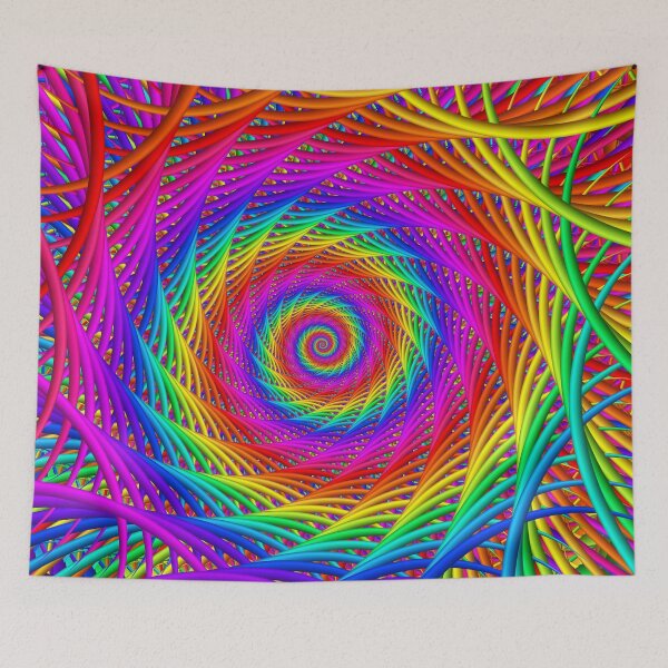 Item preview, Psychedelic Rainbow Spiral  designed and sold by Kitty Bitty.