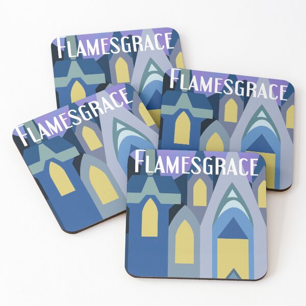Item preview, Flamesgrace Cathedral Travel Poster designed and sold by sylphofhope19.